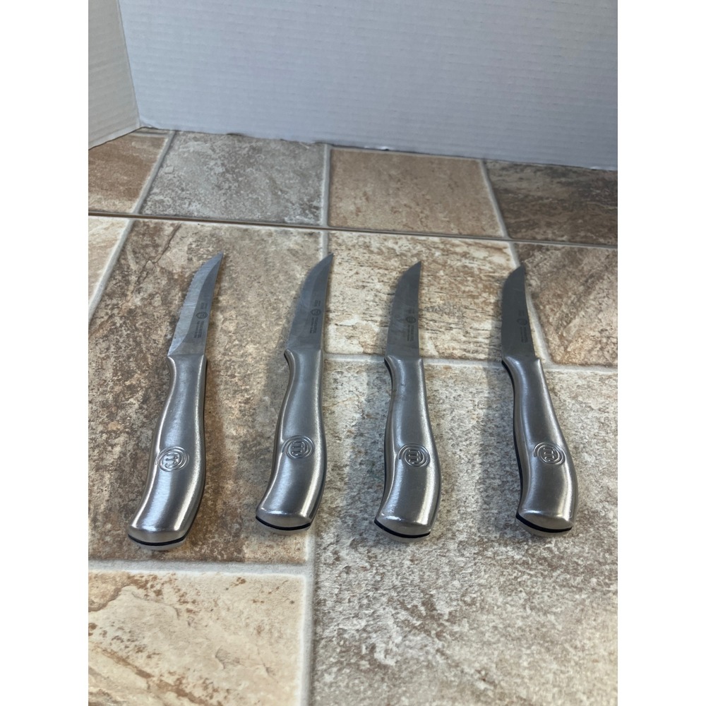 MasterClass Set of 4‎ Steak Knives 45 Inch Serrated Blade Premium Steel